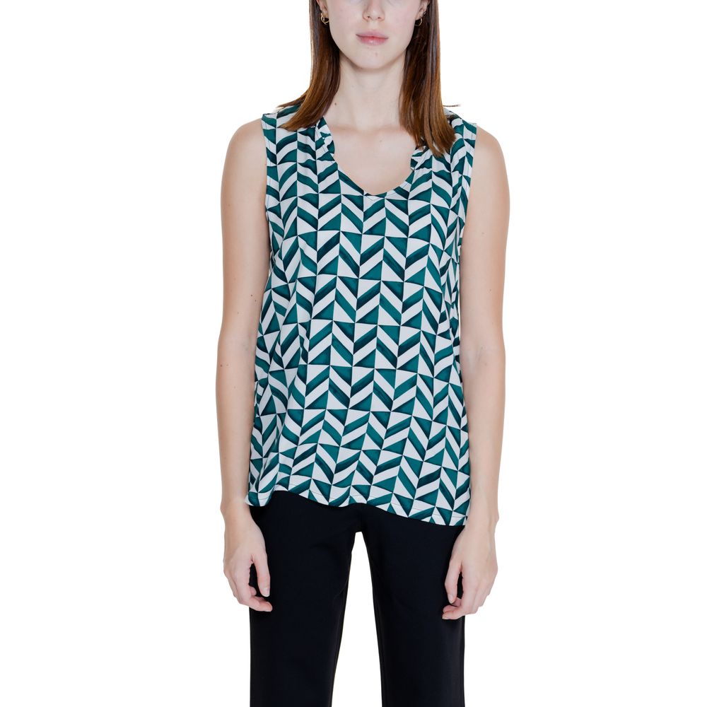 Green Viscose Tank Tops