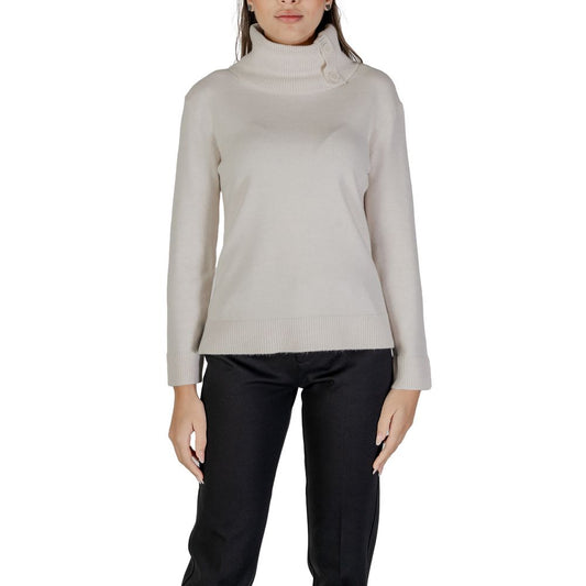 Cream Viscose Turtleneck
