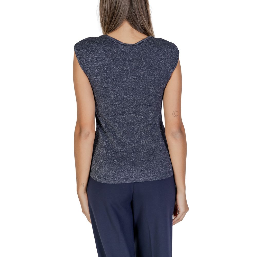 Blue Viscose Tank Tops