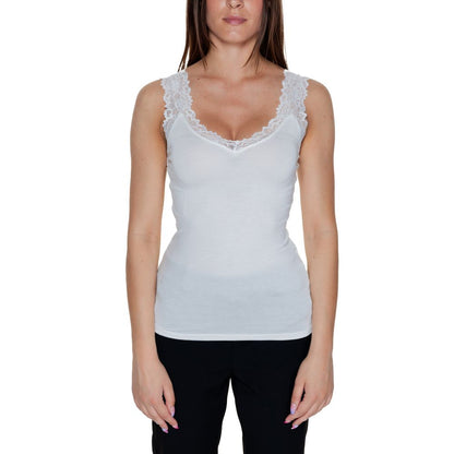 White Viscose Tank Tops