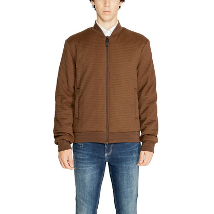 Brown Polyester Bomber