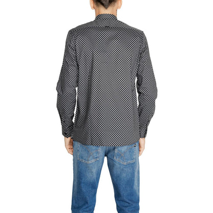 Gray Cotton Pattern Shirt