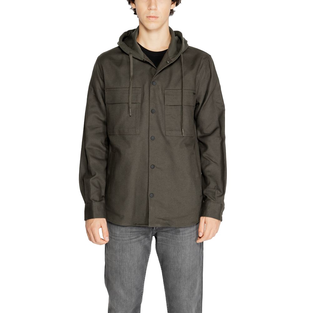 Green Cotton Shell Jacket