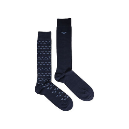 Blue Cotton Socks