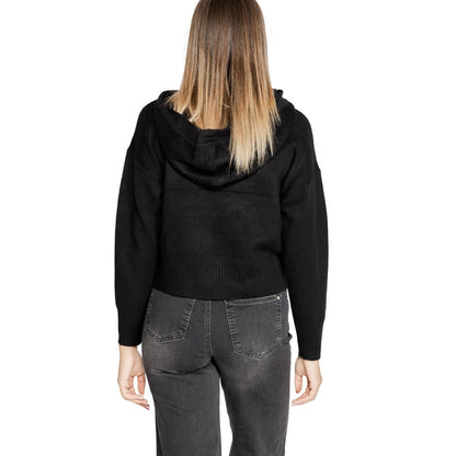 Black Viscose Hoodie