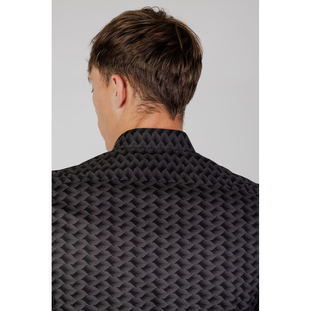 Gray Cotton Pattern Shirt