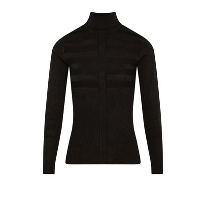 Black Viscose Turtleneck