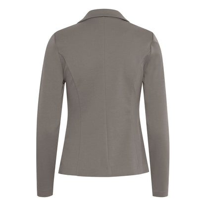 Beige Polyester Blazer