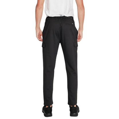 Black Recycled Polyester Joggers Workout Pant
