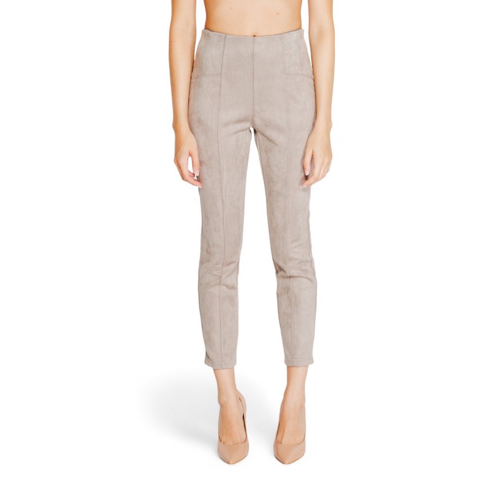 Gray Polyester Leggings