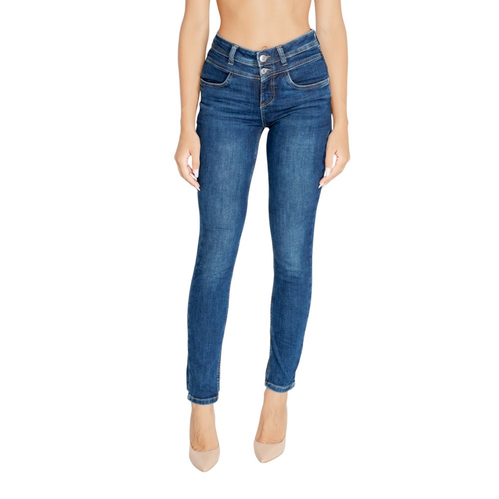 Blue Cotton Mom Jeans