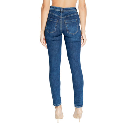Blue Cotton Mom Jeans