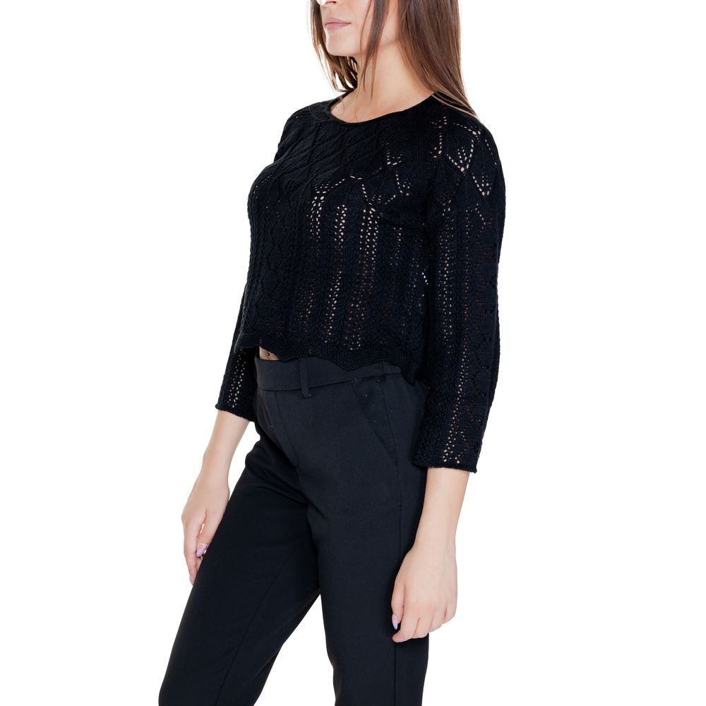 Black Cotton Sweatshirt