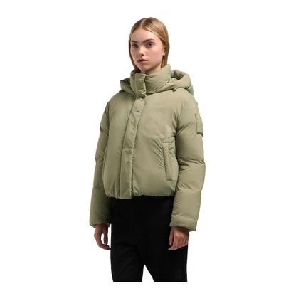 Green Nylon Jackets & Coat