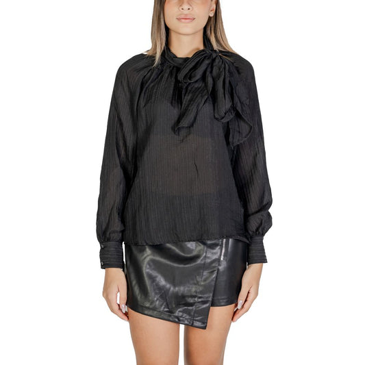 Black Polyester Blouse