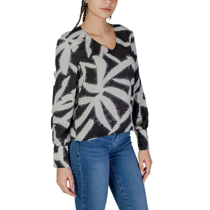 Black Recycled Polyester Blouse