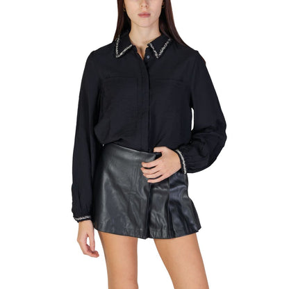 Black Viscose Blouse