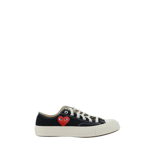 Black Rubber Low Top Sneakers