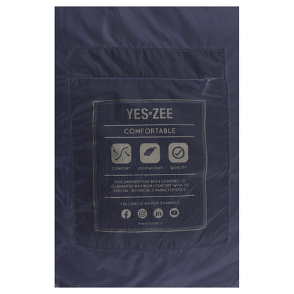 Blue Nylon Sleveless Jacket