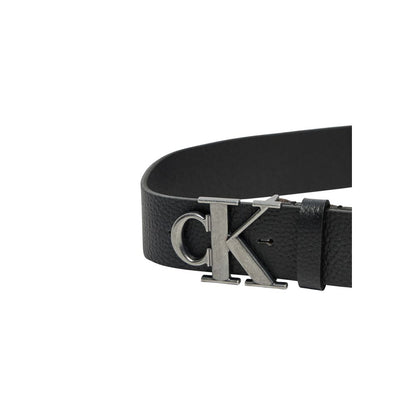 Black Leather Regular Belt
