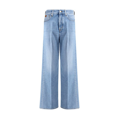 Light Blue Cotton Jeans Denim