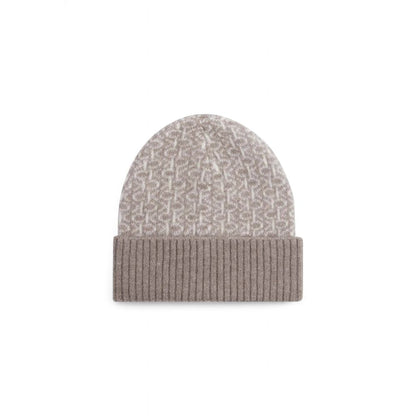 Beige Alpaca Leather Cap (Baseball Hat)