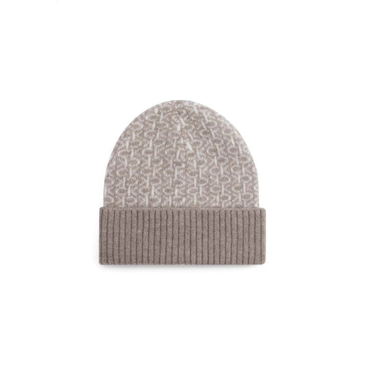 Beige Alpaca Leather Cap (Baseball Hat)