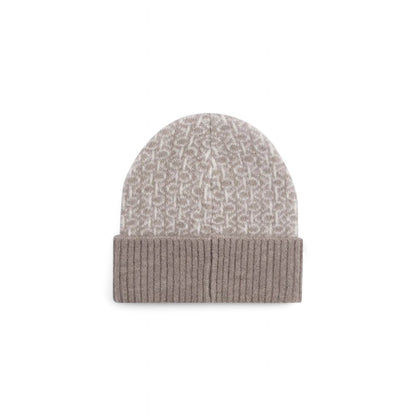 Beige Alpaca Leather Cap (Baseball Hat)