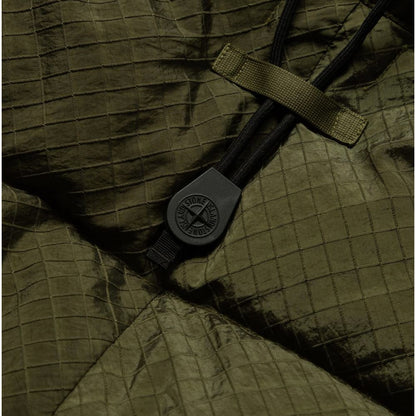 Green Nylon Men Parka