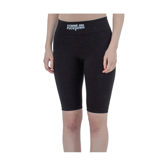 Black Polyester Women Leggings