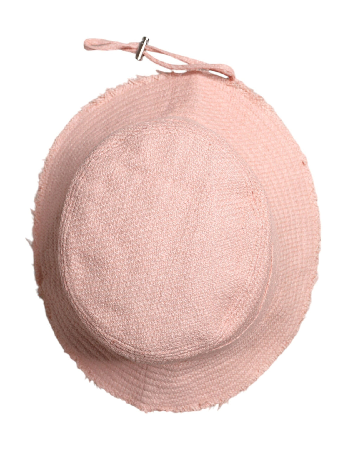 Pink Cotton Wide Brim Bucket Hat
