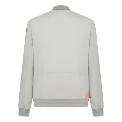 Gray Nylon Men Jacket