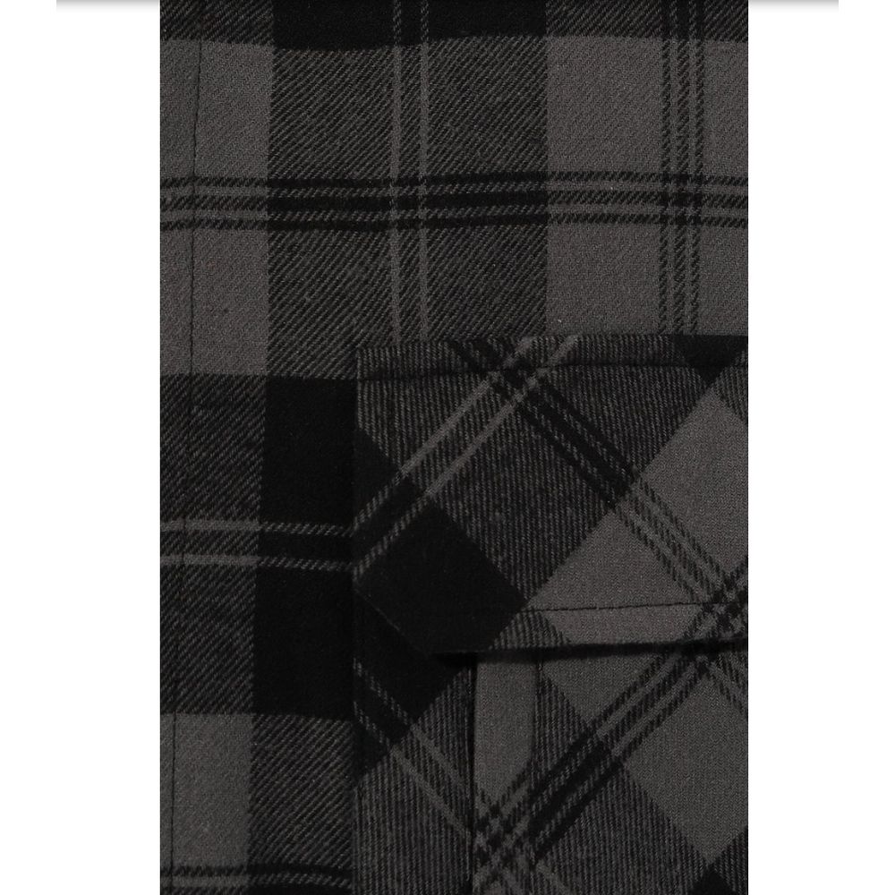 Gray Cotton Men's Jacket