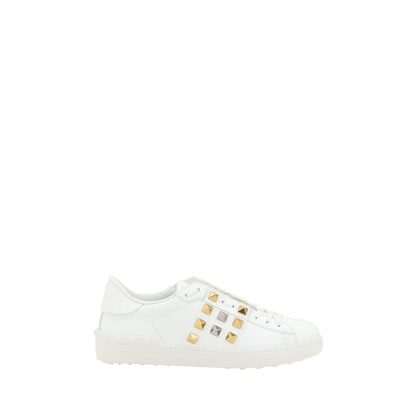 White Calf Leather Bos Taurus Low Top Sneakers