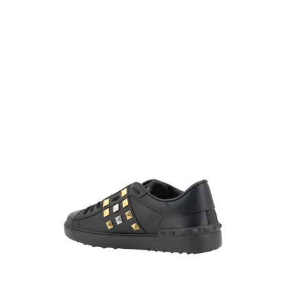 Black Calf Leather Bos Taurus Low Top Sneakers