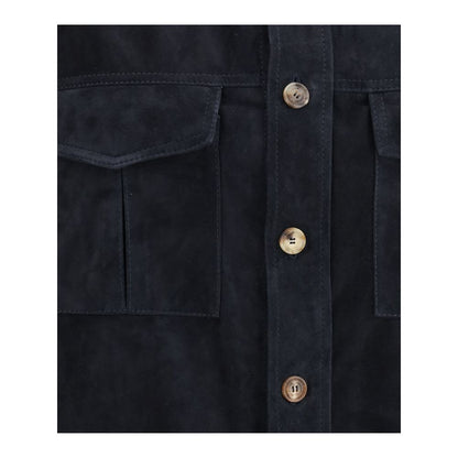 Suede leather shirt Jacket