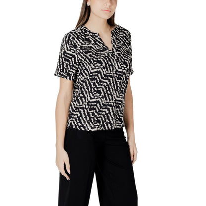 Black Viscose Blouse