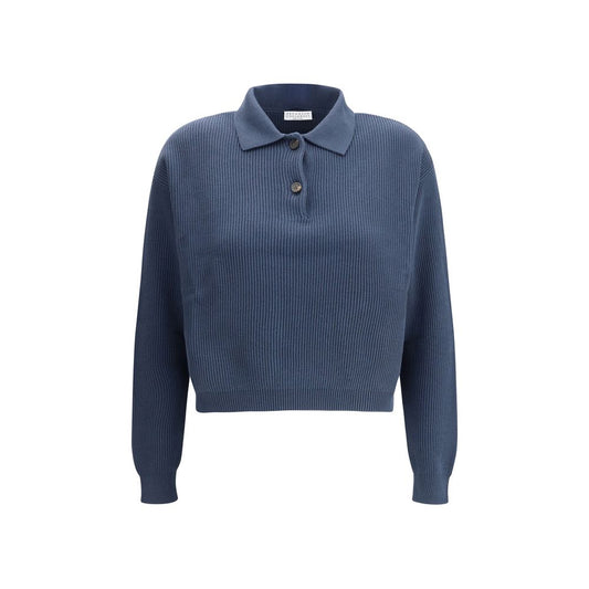 Blue Cotton Sweatshirt