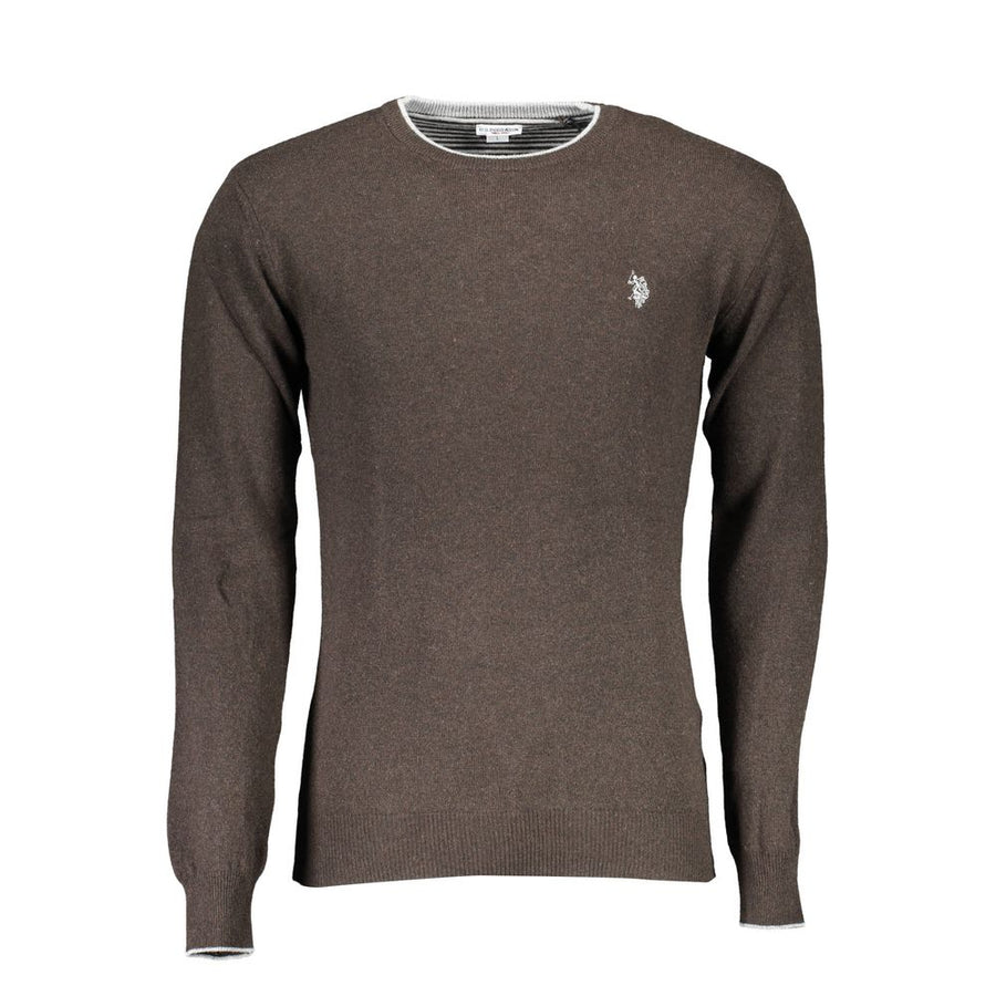 Brown Wool Men's Sweater