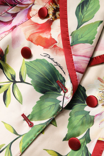 Multicolor Floral Double Breasted Jacket