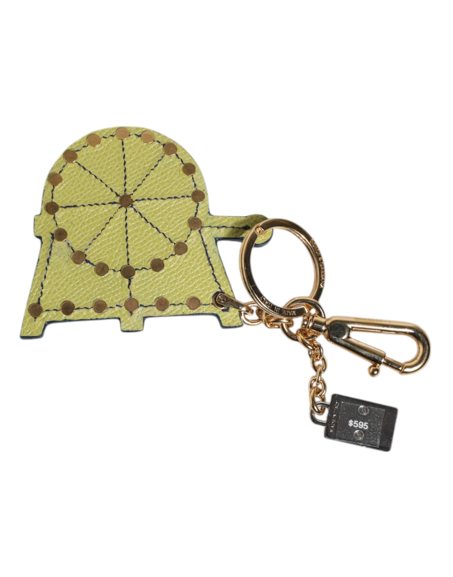 Multicolor Gold Tone Carretto Keychain Keyring