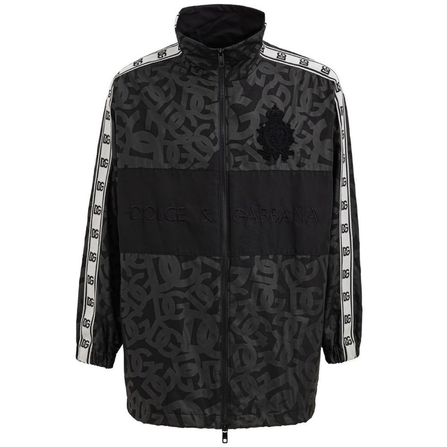 Black Polyester Jackets & Coat