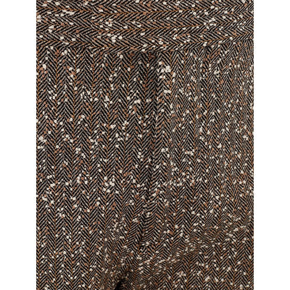 Multicolor Viscose Casual Pants