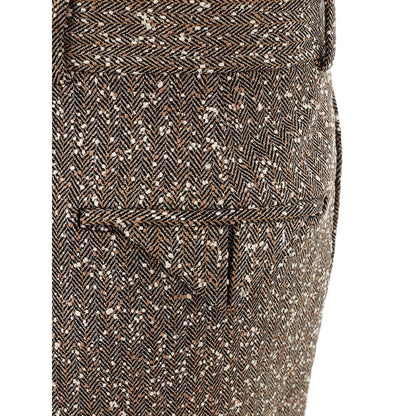 Multicolor Viscose Casual Pants