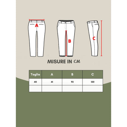 Multicolor Viscose Casual Pants