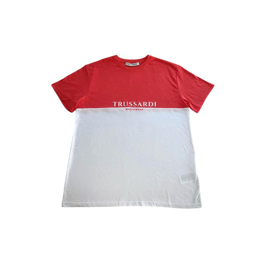 White Polyester Men T-Shirt