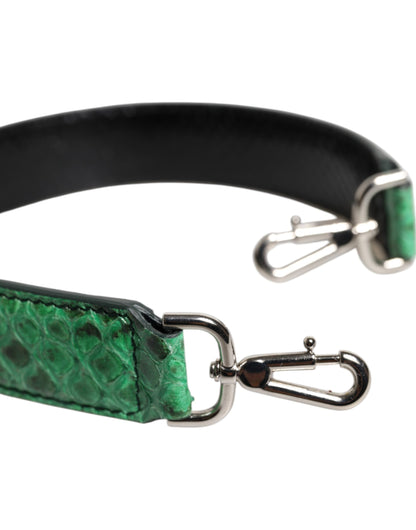 Black Green Exotic Leather Bag Shoulder Strap