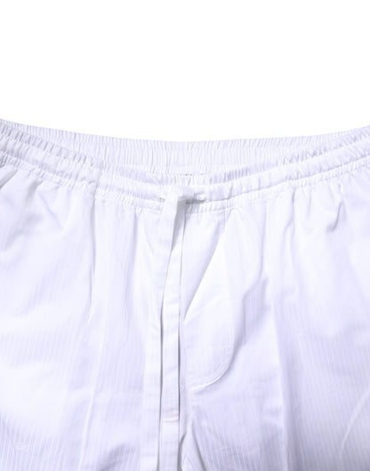 White Cotton Shirt Pants Pajama Set Sleepwear