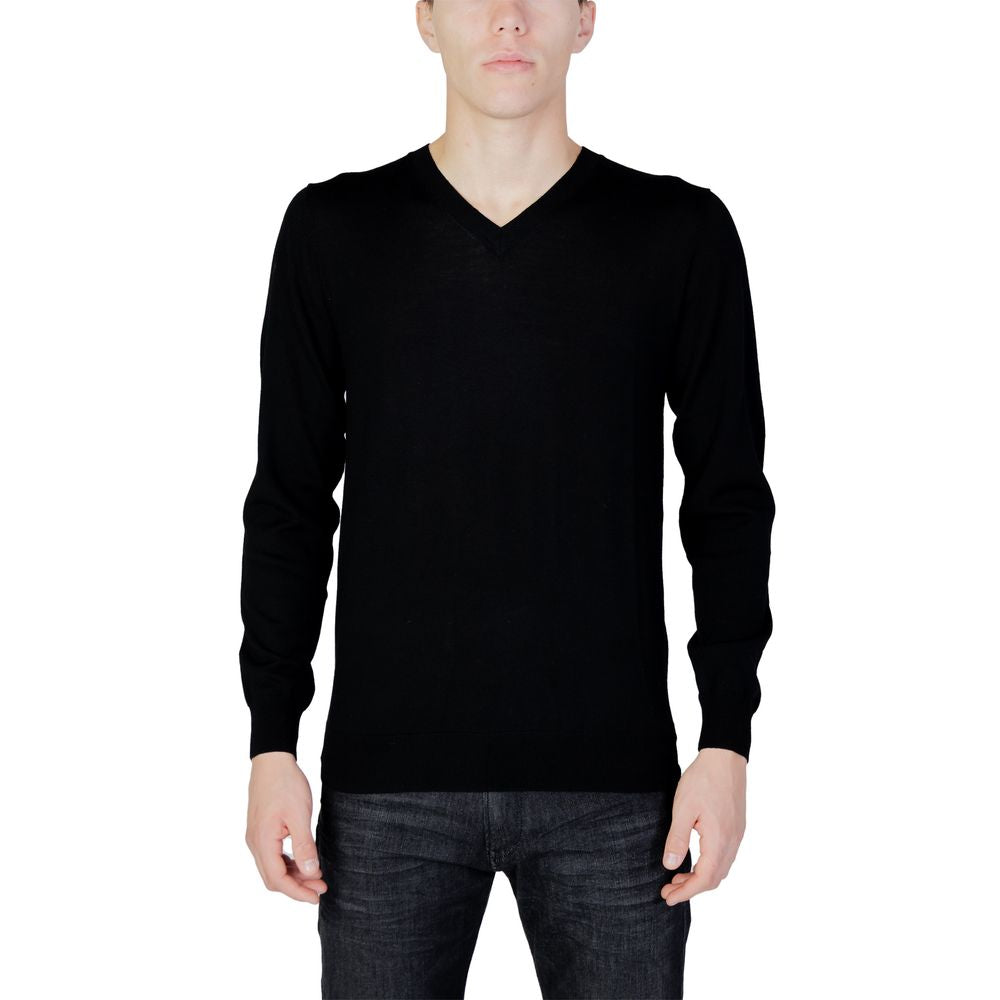 Black Wool Sweatshirt