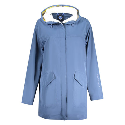 Blu Poliestere Women's Parka